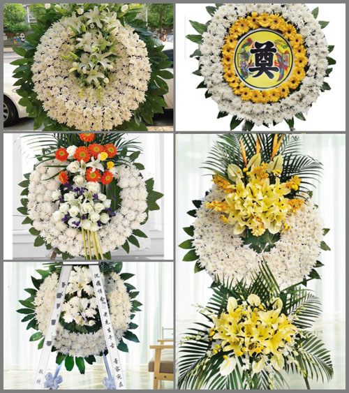 安徽六安市霍邱县众兴集镇赵河沿村花圈速递